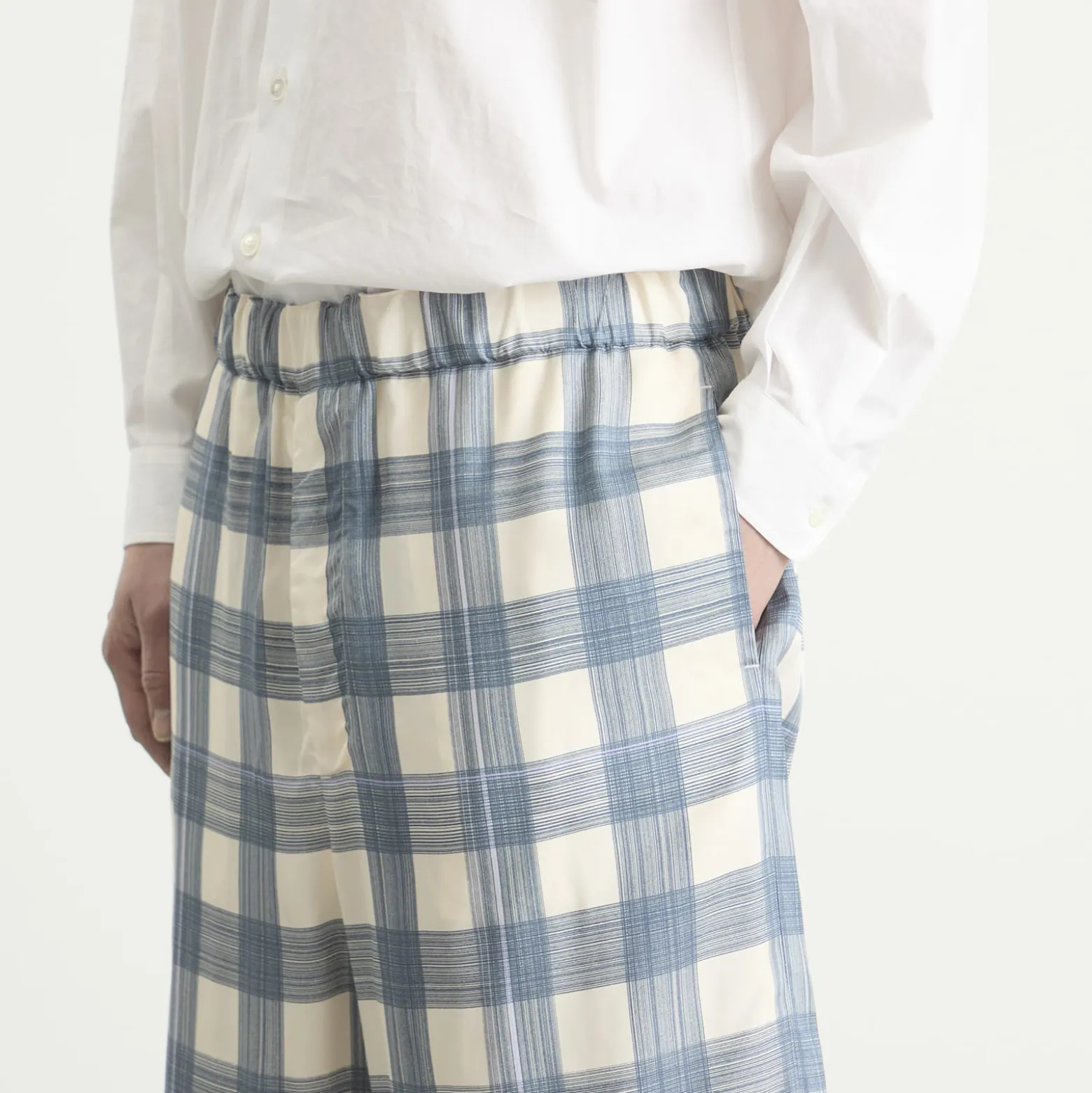 Jil Sander Relaxed Fit Check Shorts