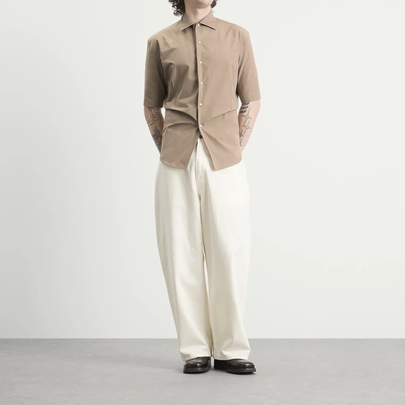 Jil Sander Short Sleeve Boxy Fit Shirt