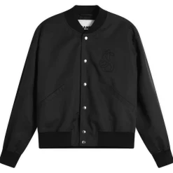 Jil Sander Snap Closure Varsity Jacket