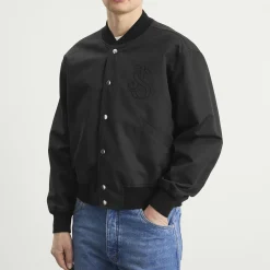 Jil Sander Snap Closure Varsity Jacket