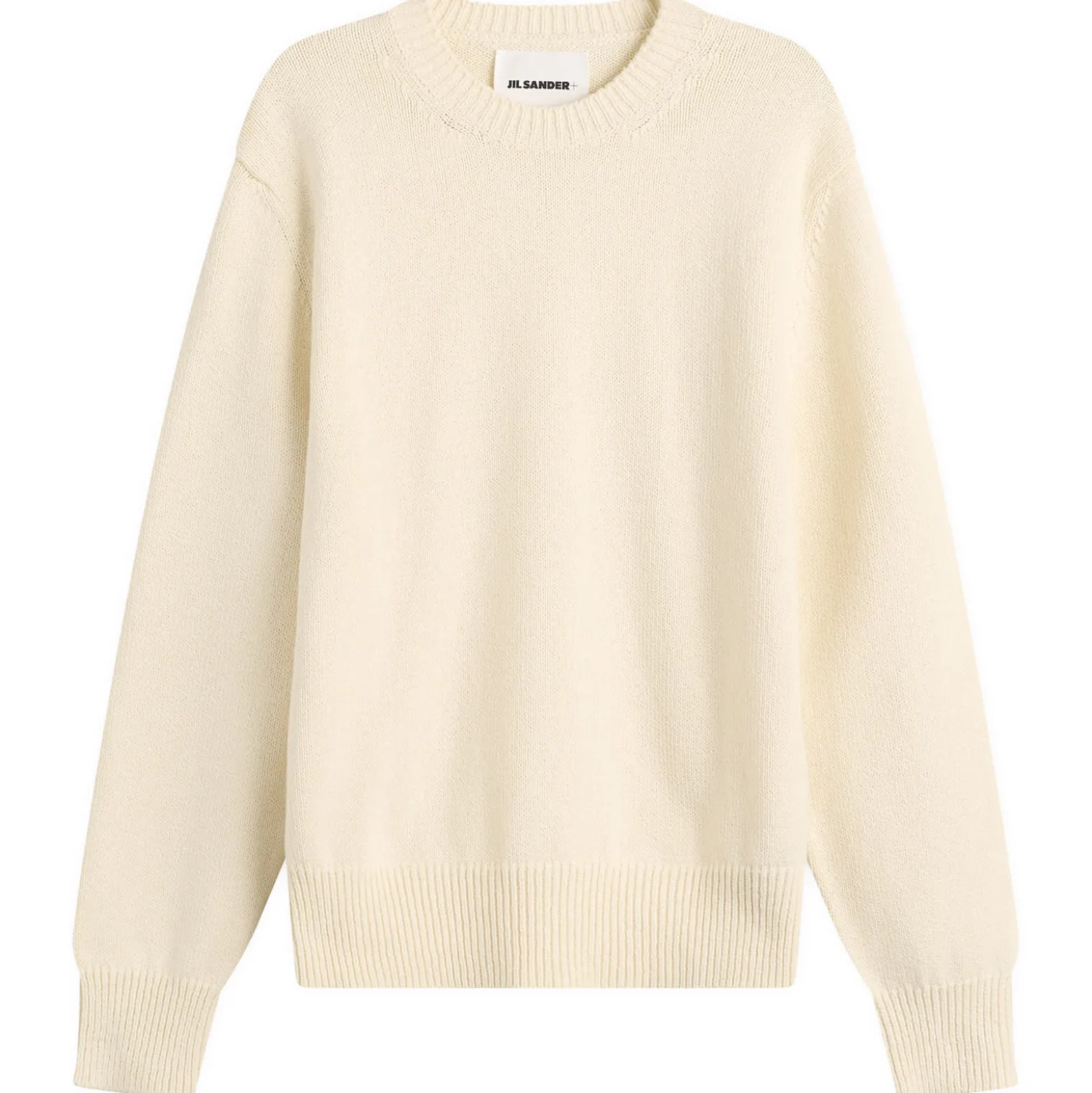 Jil Sander Textured Cotton Crew Neck Jumper