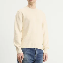 Jil Sander Textured Cotton Crew Neck Jumper