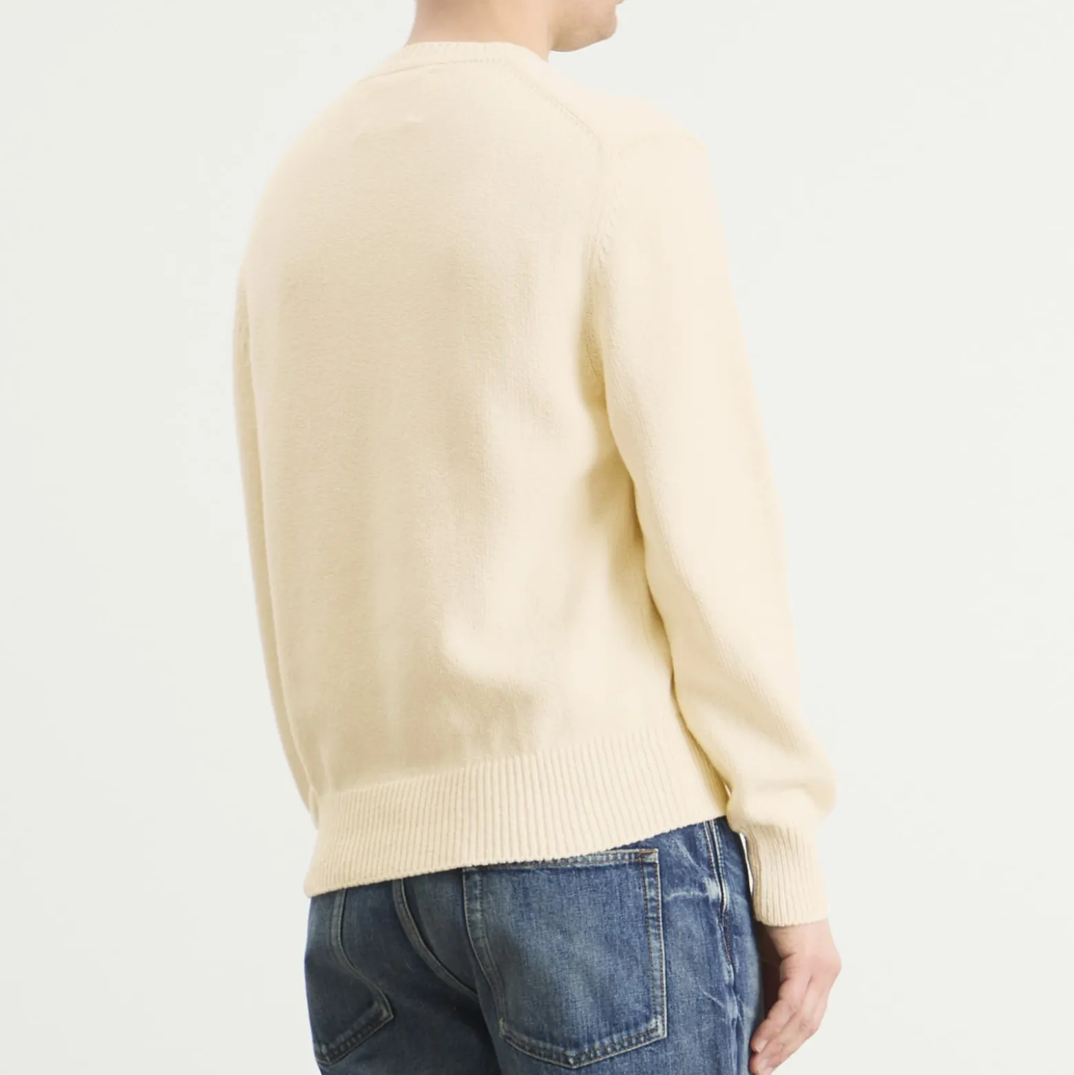 Jil Sander Textured Cotton Crew Neck Jumper