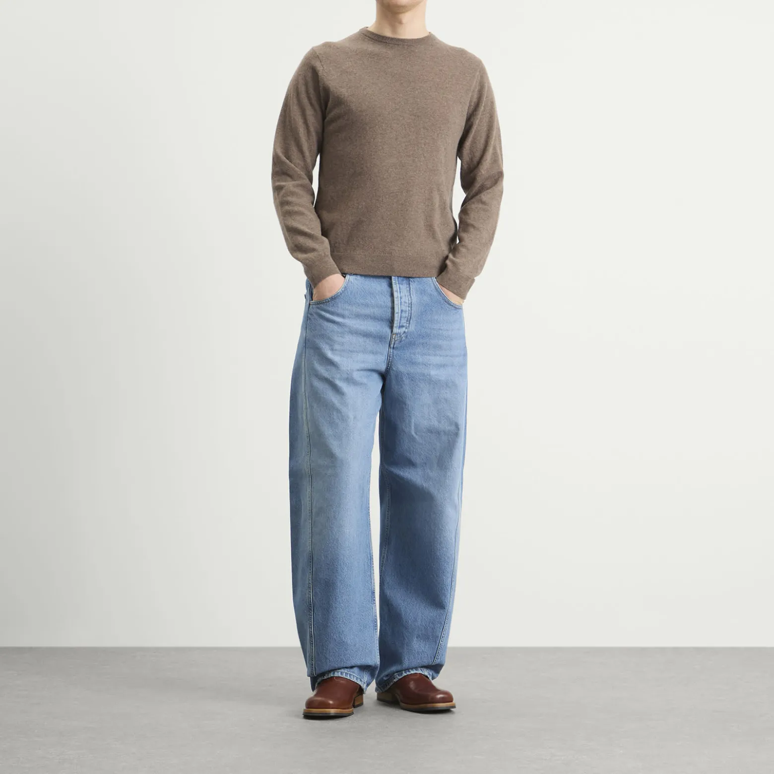 Jil Sander Wool Cashmere Crew Neck Jumper