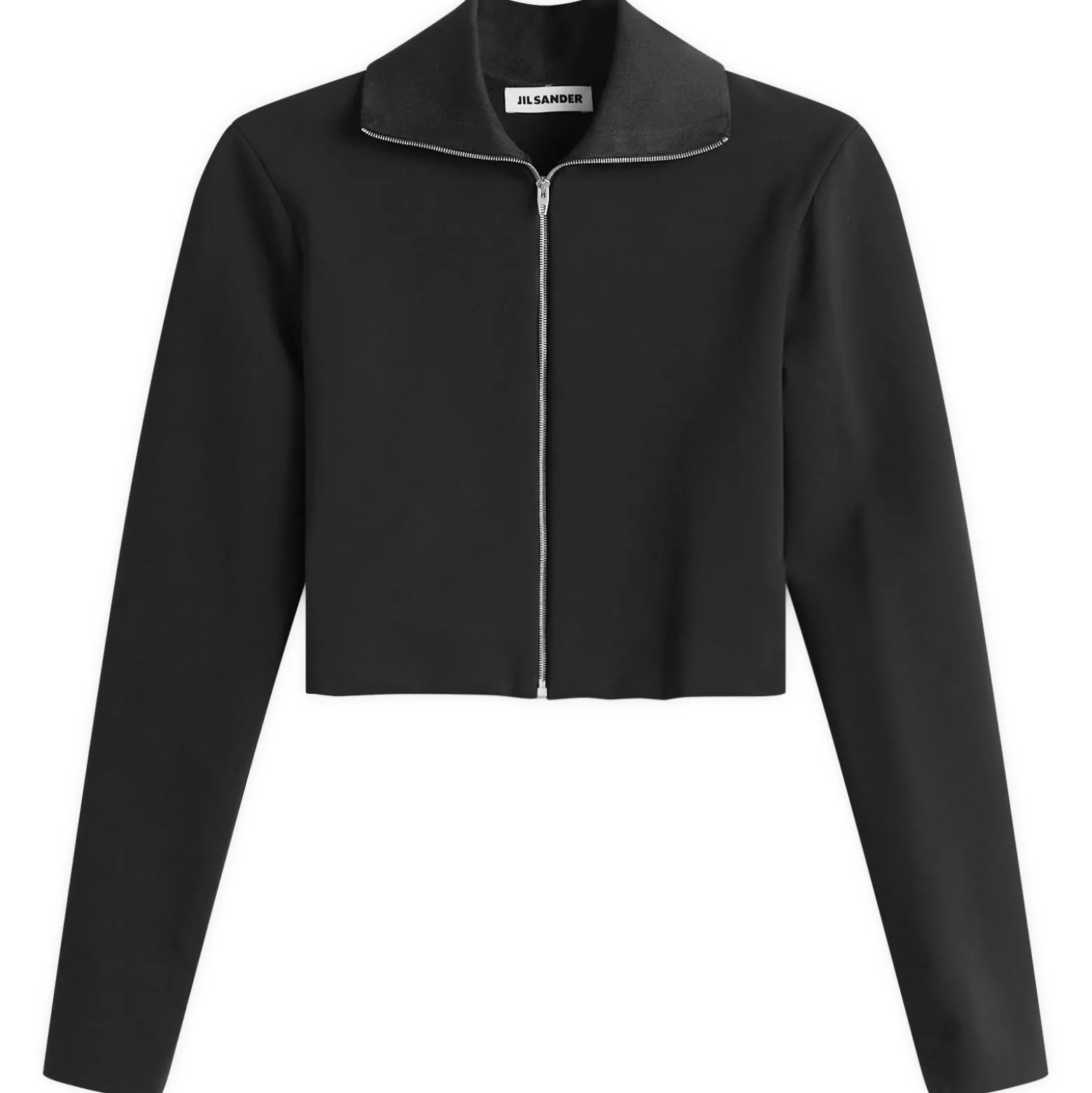 Jil Sander Zip Up Jacket with Ribbed Collar