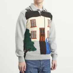 Junya Watanabe MAN Intarsia Jacquard Jumper