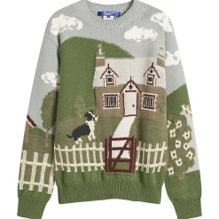 Junya Watanabe MAN Intarsia Jacquard Jumper