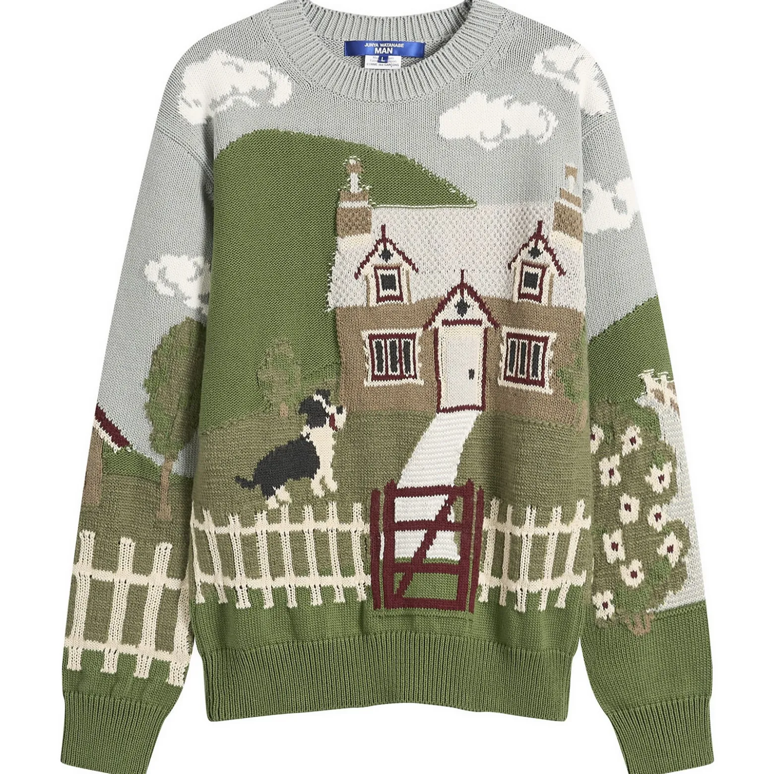 Junya Watanabe MAN Intarsia Jacquard Jumper