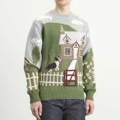 Junya Watanabe MAN Intarsia Jacquard Jumper