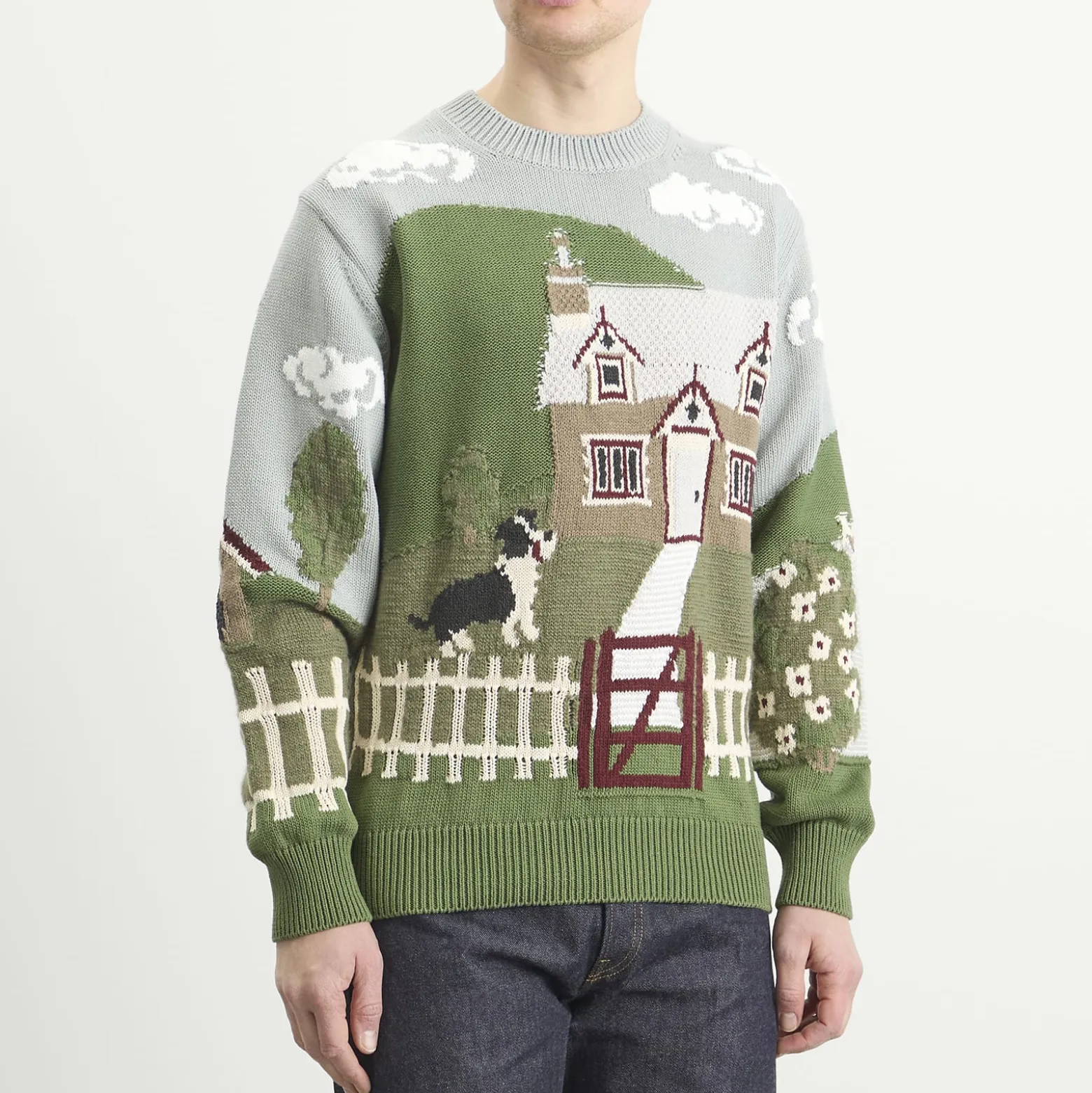 Junya Watanabe MAN Intarsia Jacquard Jumper