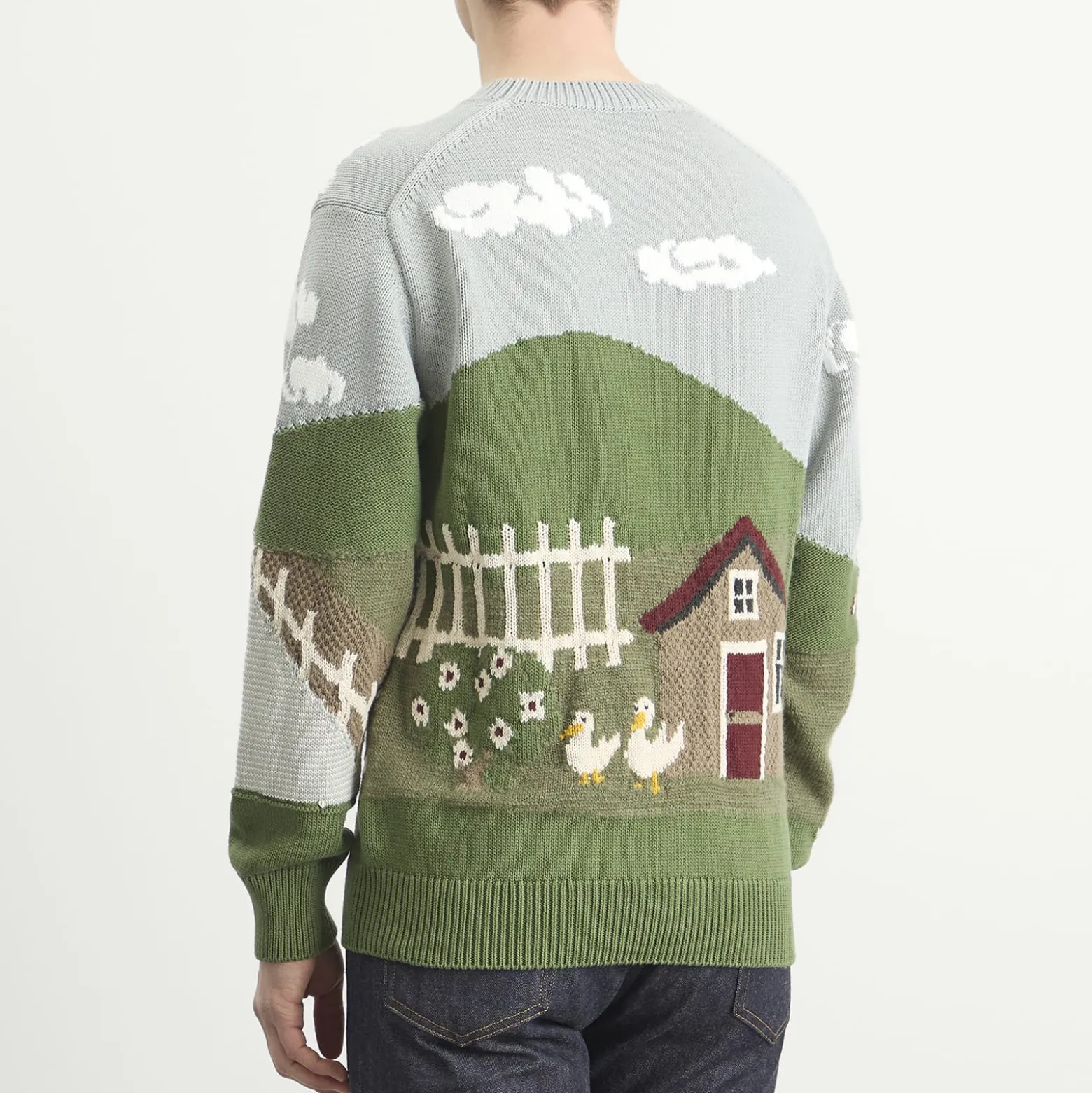 Junya Watanabe MAN Intarsia Jacquard Jumper