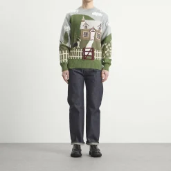 Junya Watanabe MAN Intarsia Jacquard Jumper