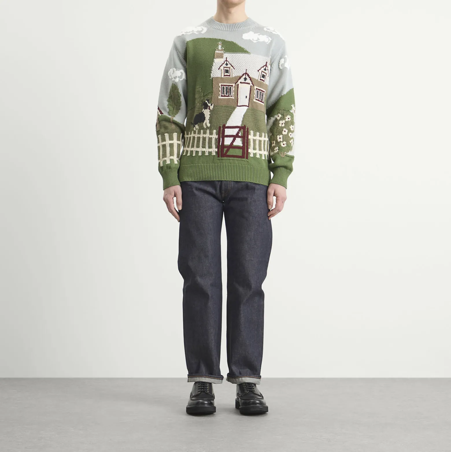 Junya Watanabe MAN Intarsia Jacquard Jumper