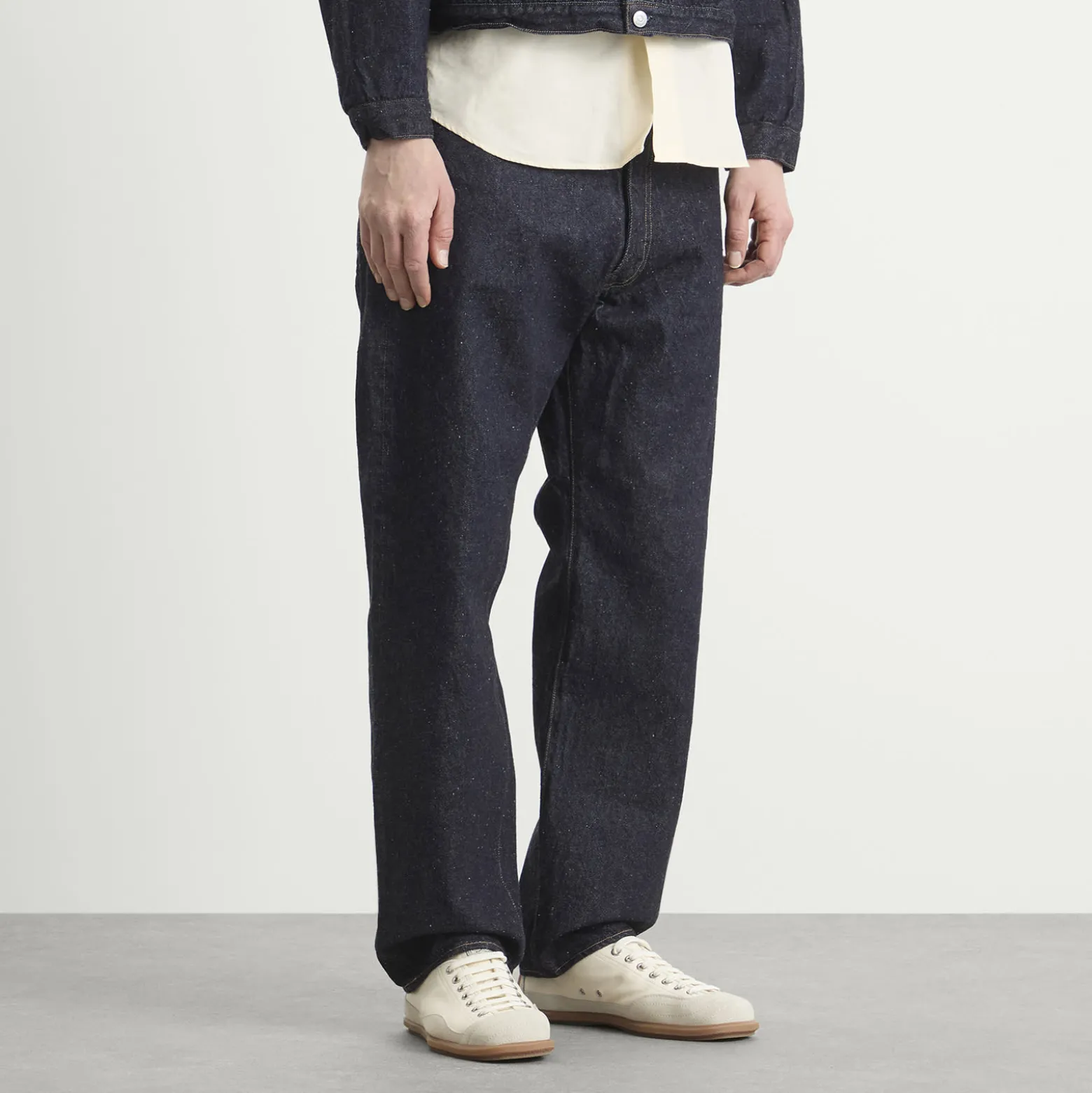 Kaptain Sunshine Indigo Wash Denim Straight Leg Jeans