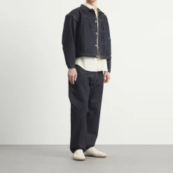 Kaptain Sunshine Indigo Wash Denim Straight Leg Jeans