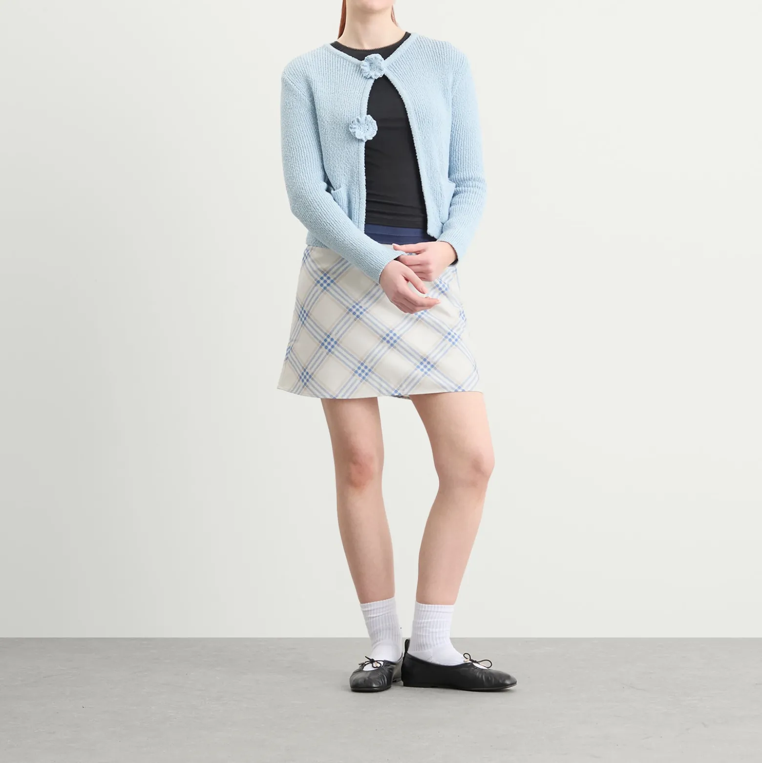 Kijun Double Corsage Cardigan