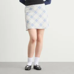 Kijun Essential Check Mini Skirt