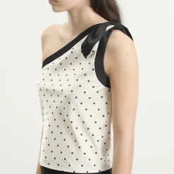 Kijun Polka Dot Scarf Top