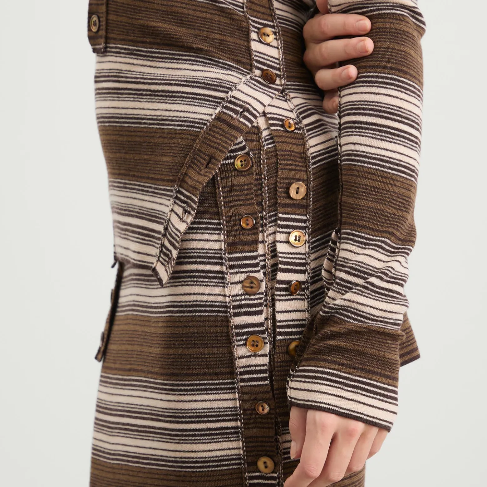 KNWLS x Miss Sixty Knitted Jumper in Stripe