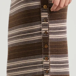 KNWLS x Miss Sixty Knitted Skirt in Stripe
