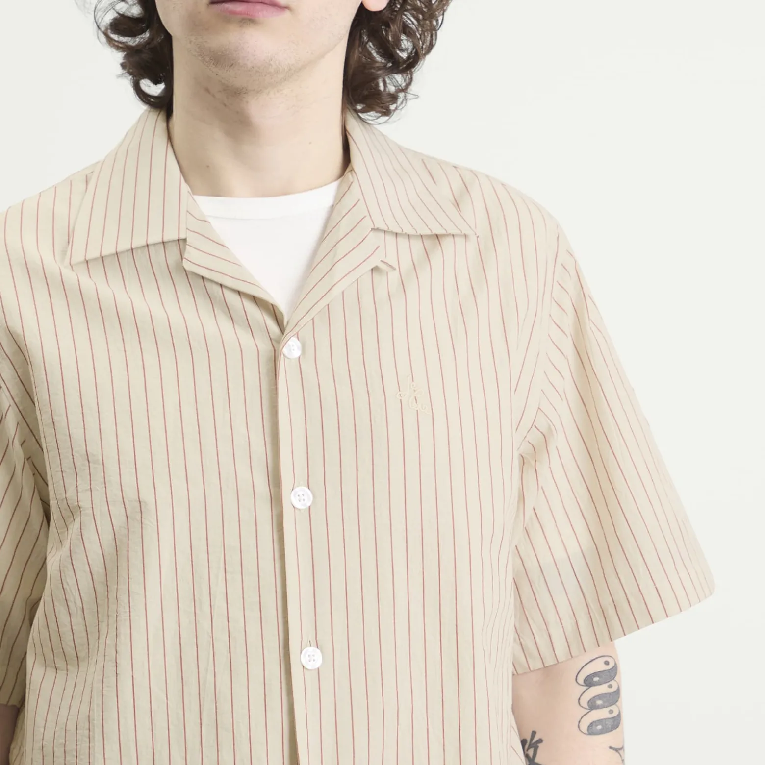 Le Père Stripe Camp Shirt