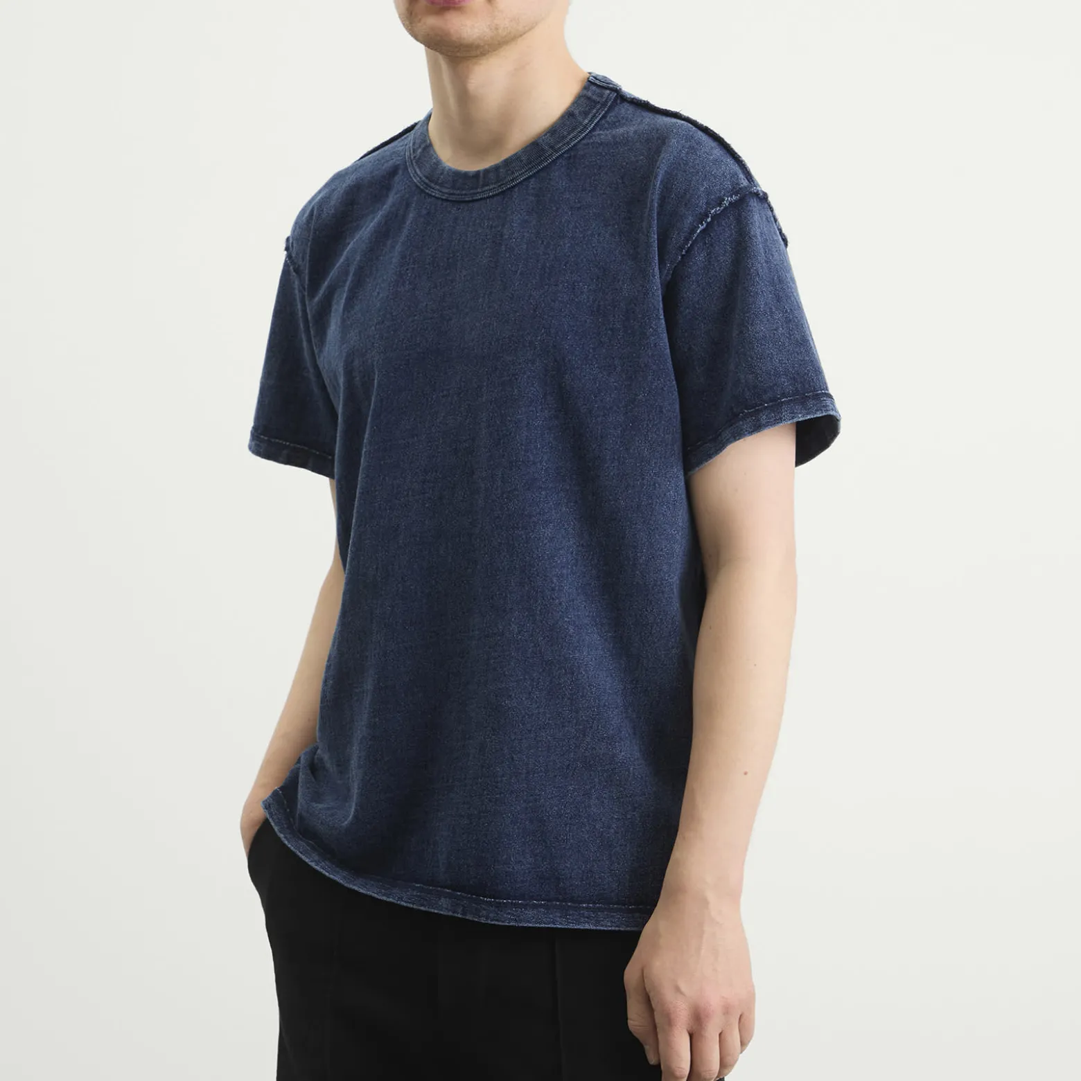 Les Tien Heavyweight Binded Neck Inside Out T-Shirt