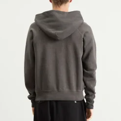 Les Tien Heavyweight Raglan Oil Washed Zip Hoodie