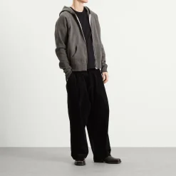 Les Tien Heavyweight Raglan Oil Washed Zip Hoodie