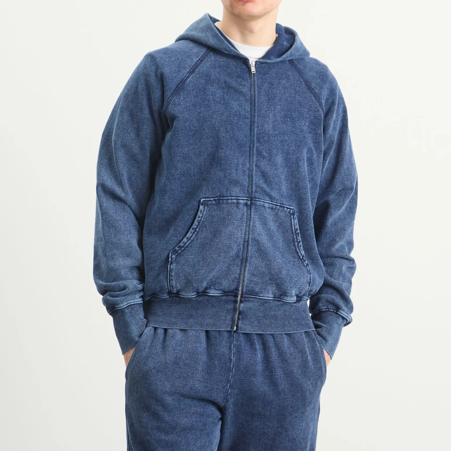 Les Tien Heavyweight Raglan Zip Hoodie