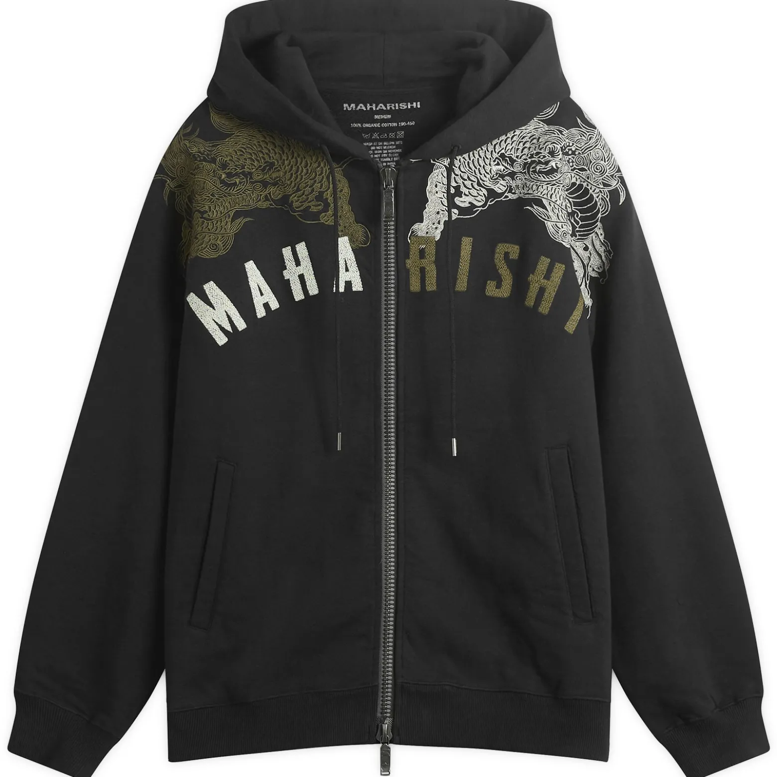 Maharishi Kirin Embroidered Zip Hoodie