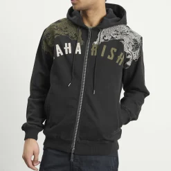 Maharishi Kirin Embroidered Zip Hoodie