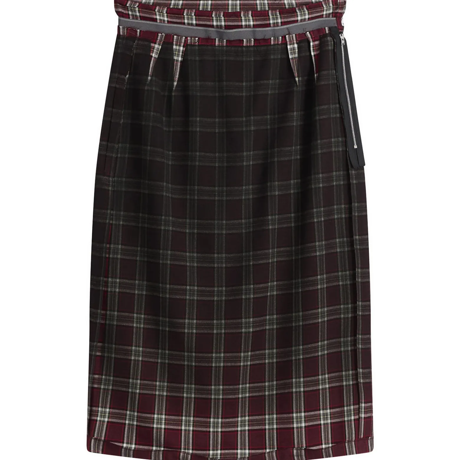Maison Margiela Check Midi Skirt