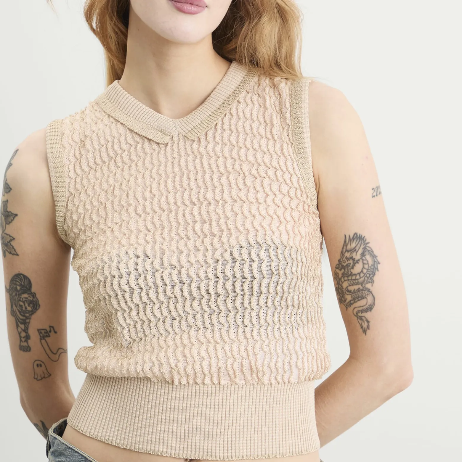 Maison Margiela Knitted Sleeveless Top