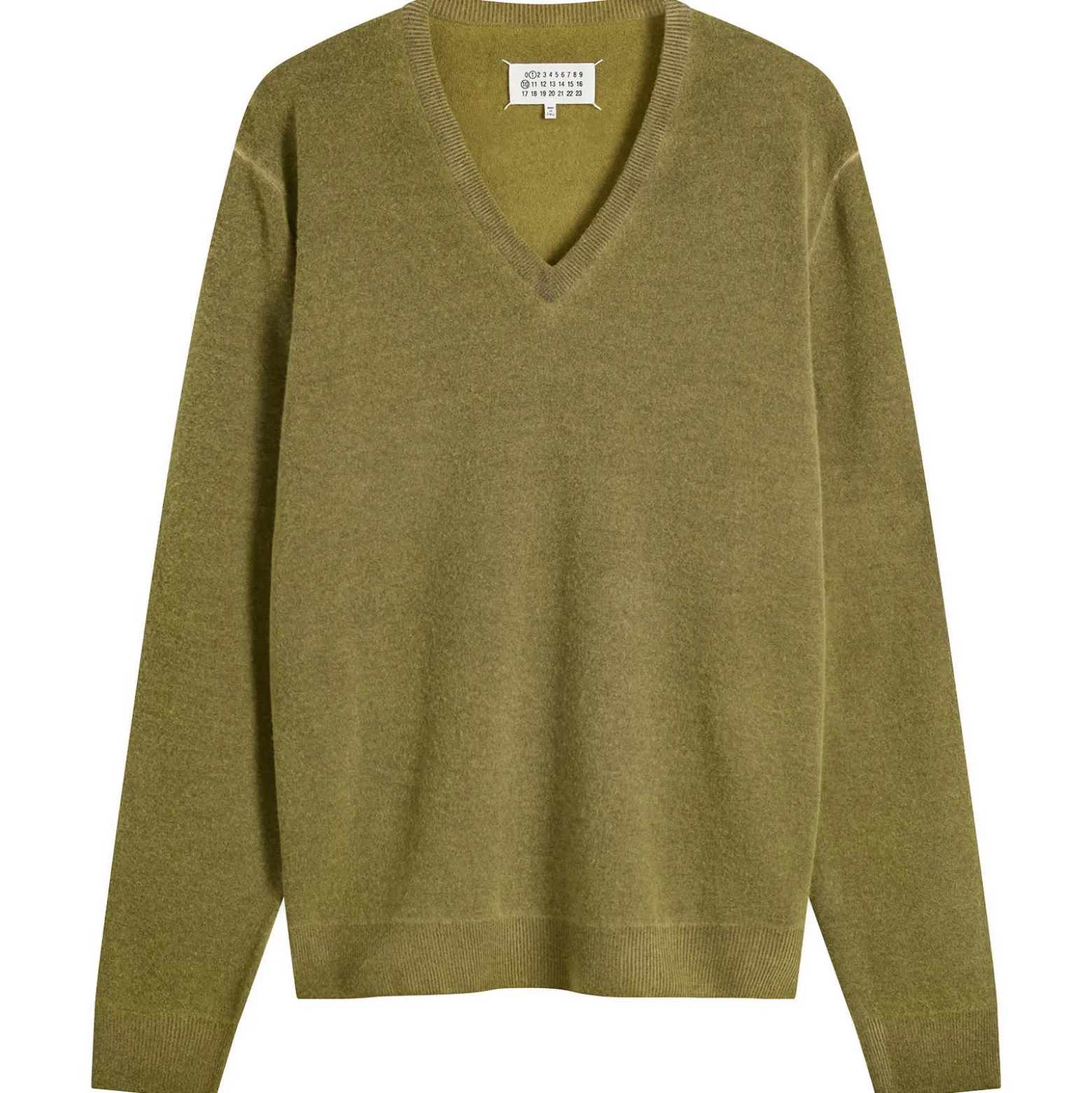 Maison Margiela V Neck Spray Wash Jumper