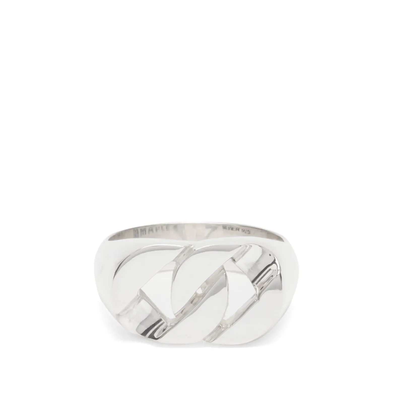 Maple Cuban Link Signet Ring