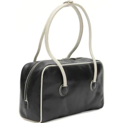 MARGESHERWOOD Soft Piping Boston Bag