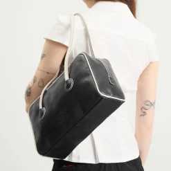 MARGESHERWOOD Soft Piping Boston Bag