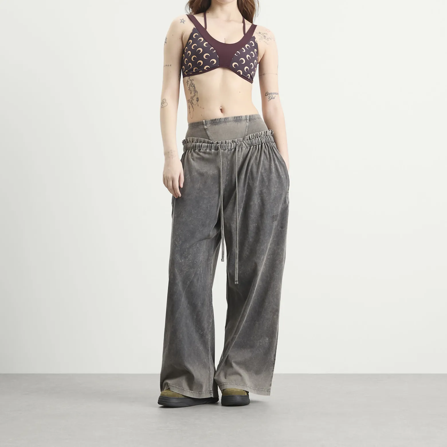 Marine Serre Athleisure Yoga Bra Top
