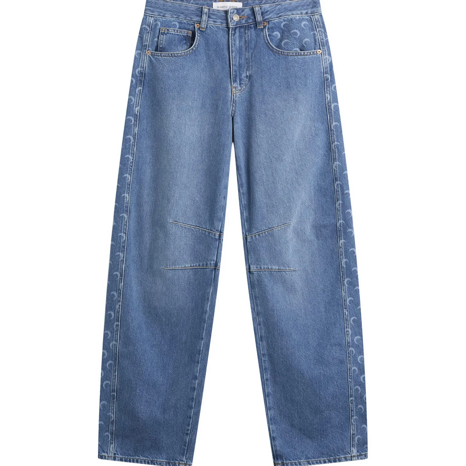 Marine Serre Baggy Denim Jeans