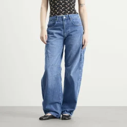 Marine Serre Baggy Denim Jeans