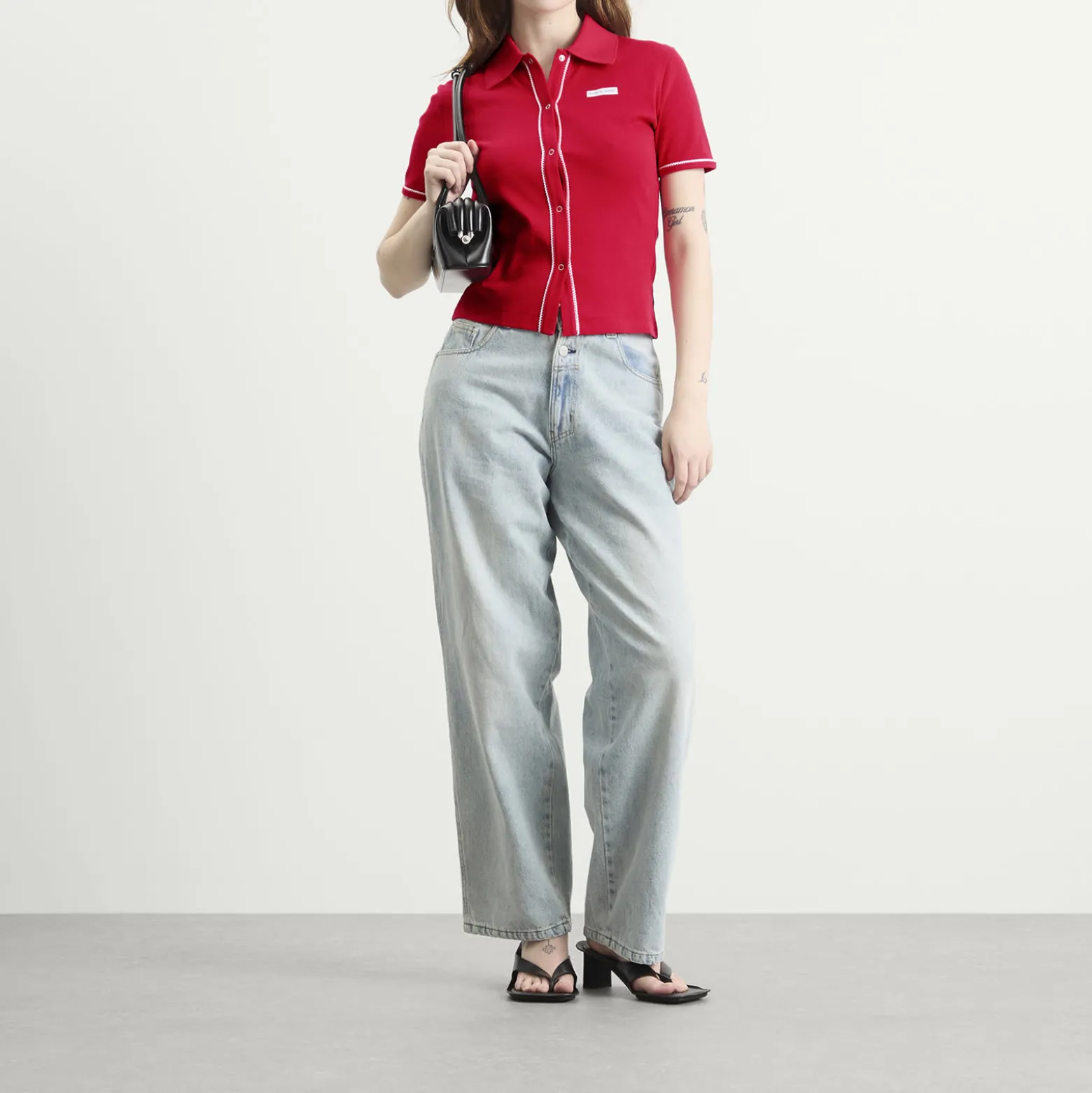 Marine Serre Cute 70'S Polo T-Shirt
