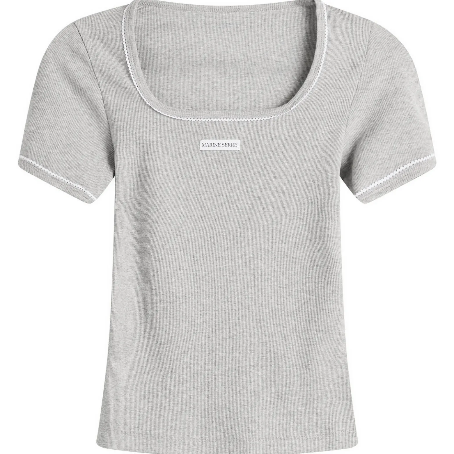 Marine Serre Cute 70'S Square Neck T-Shirt