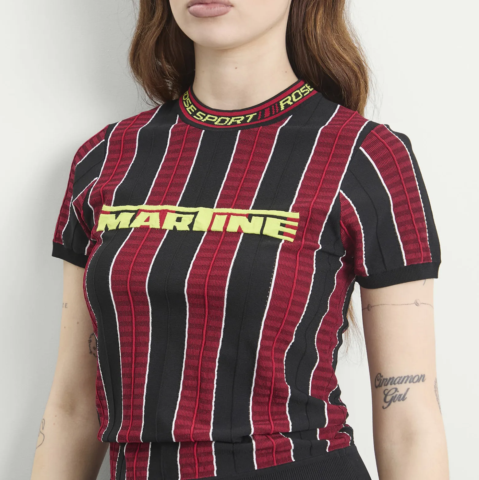 Martine Rose Logo Tight T-Shirt