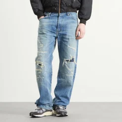 Mastercraft Union Showa Relaxed Repaired Jeans