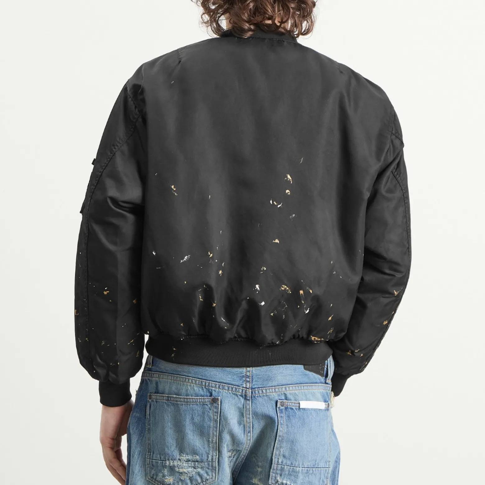 Mastercraft Union Washed Nylon Bomber Jacket