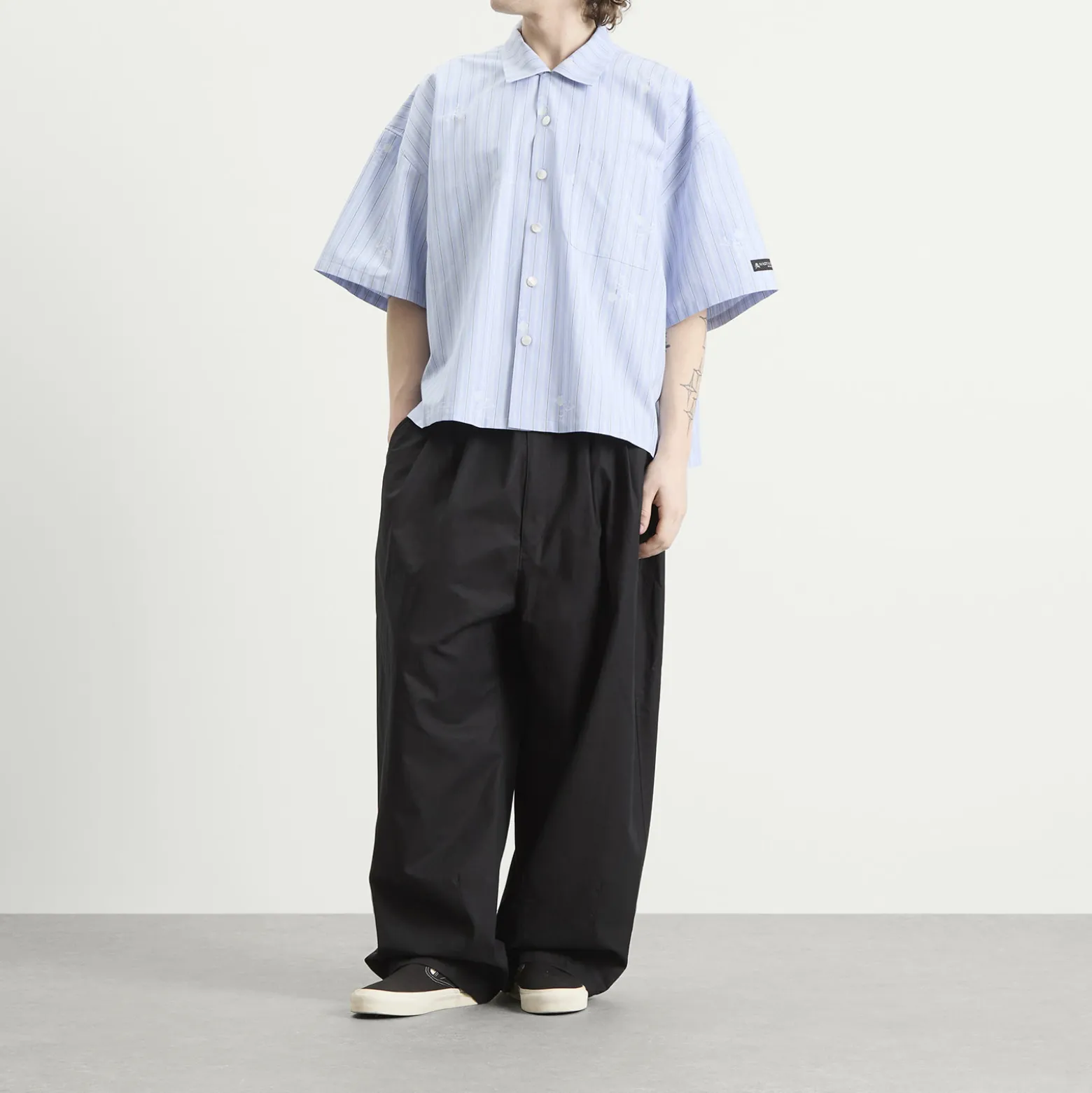 MASTERMIND WORLD Loose Fit Multi Stripe Shirt