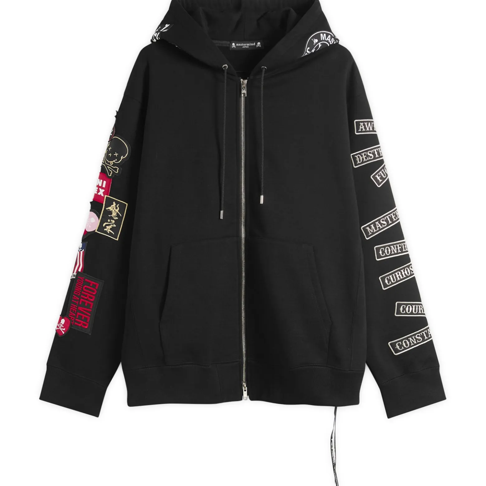 MASTERMIND WORLD Multi Patched Zip-Up Hoodie