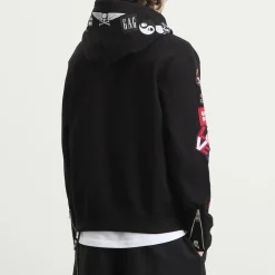 MASTERMIND WORLD Multi Patched Zip-Up Hoodie