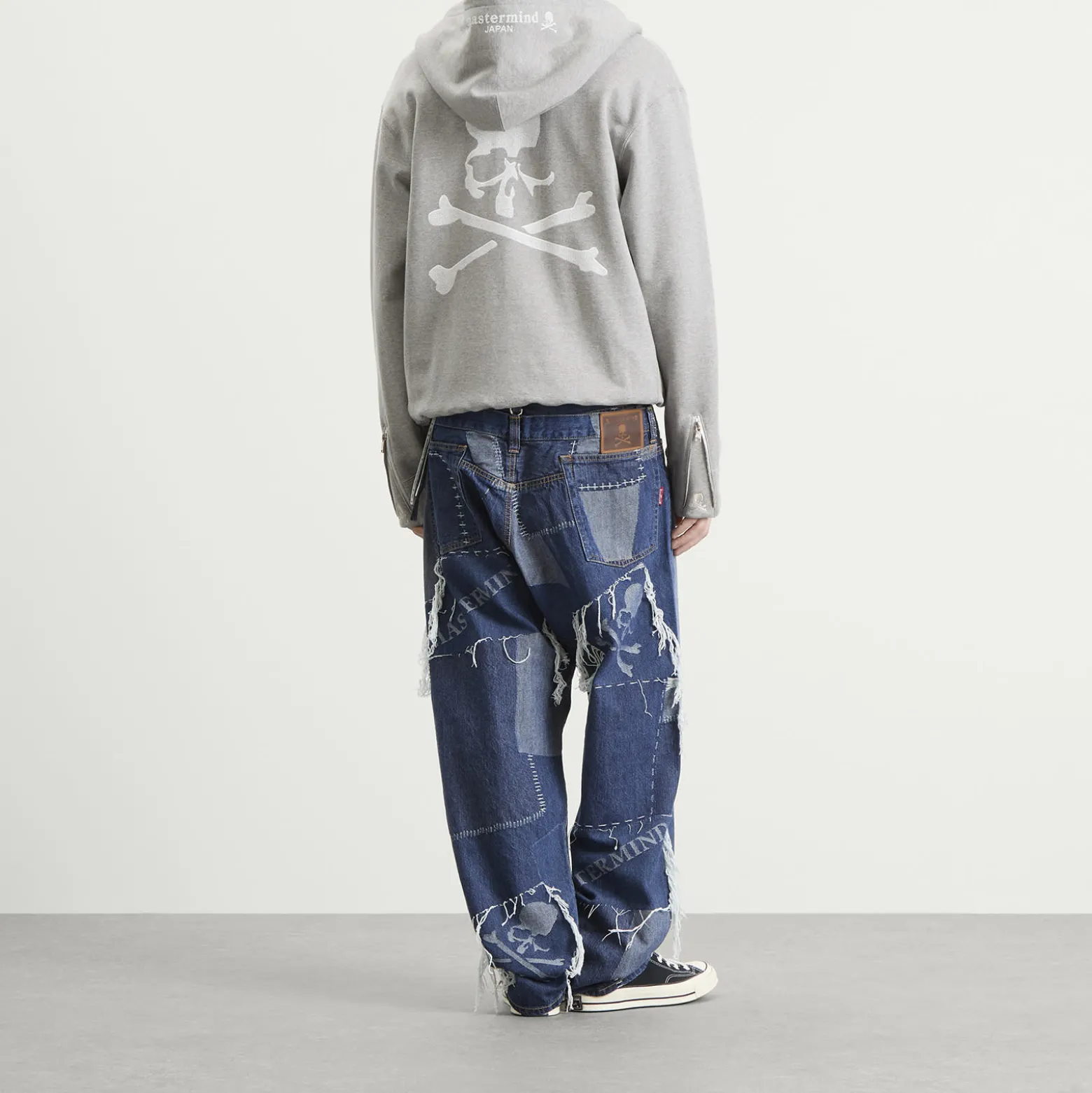 MASTERMIND WORLD OG Embroidery-Ish Zip-Up Hoodie