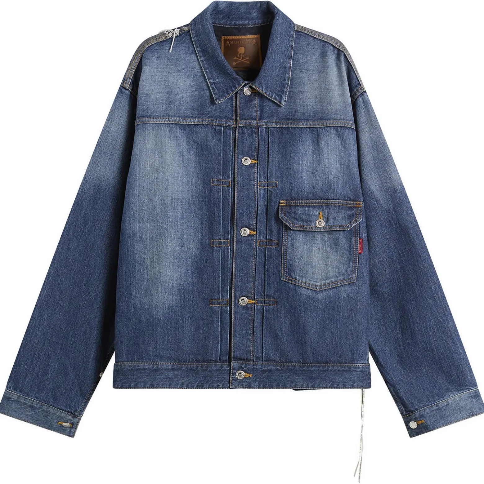 MASTERMIND WORLD Patchwork Jacquard Denim Jacket